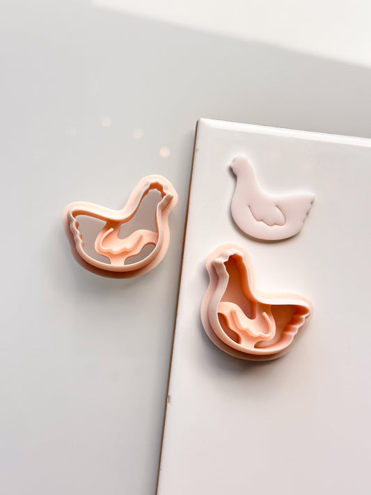 Chickens Clay Cutter Mirrored Set