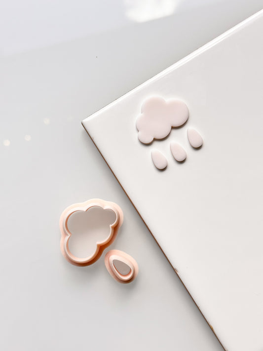 Cloud + Drop Clay Cutter Set