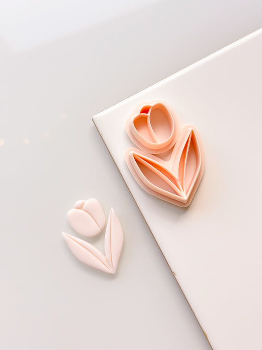 Double Leaf/Tulip Clay Cutter Set