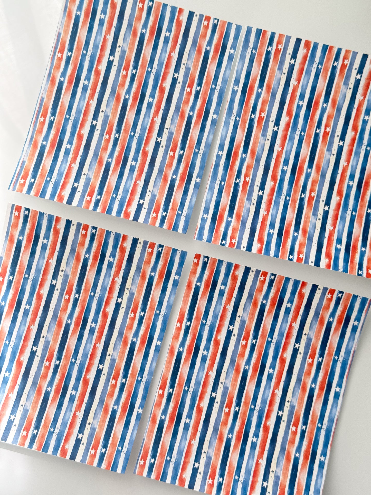 4th Of July 2 Transfer Sheet Single Or 4 Pack