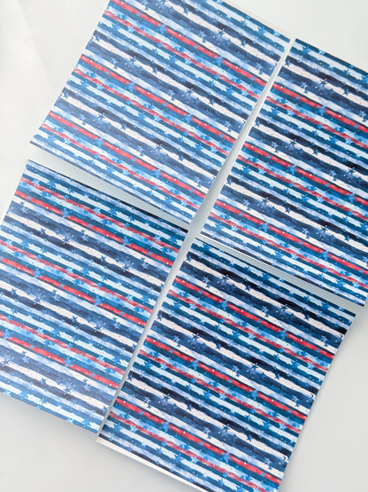4th Of July 3 Transfer Sheet Single Or 4 Pack