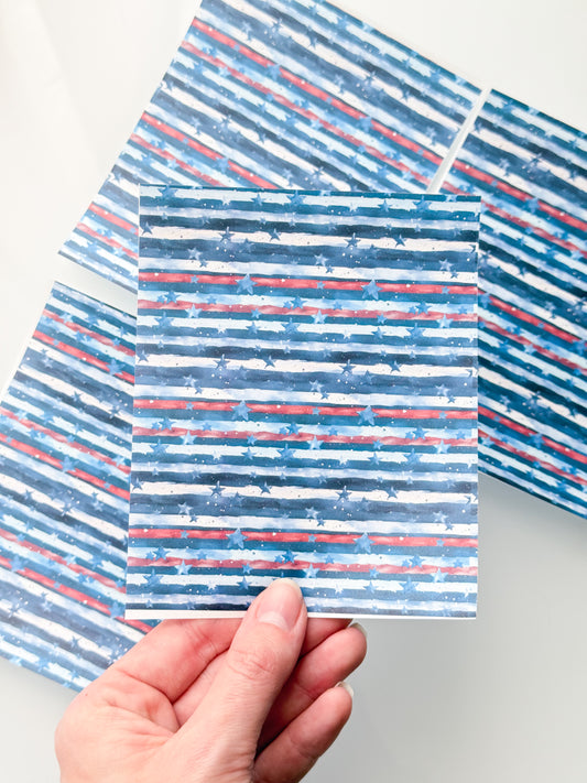 4th Of July 3 Transfer Sheet Single Or 4 Pack