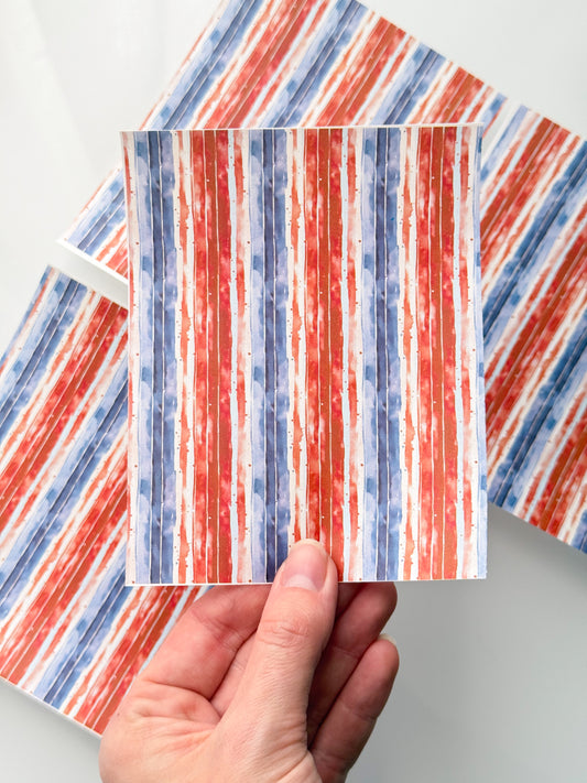 4th Of July 4 Transfer Sheet Single Or 4 Pack