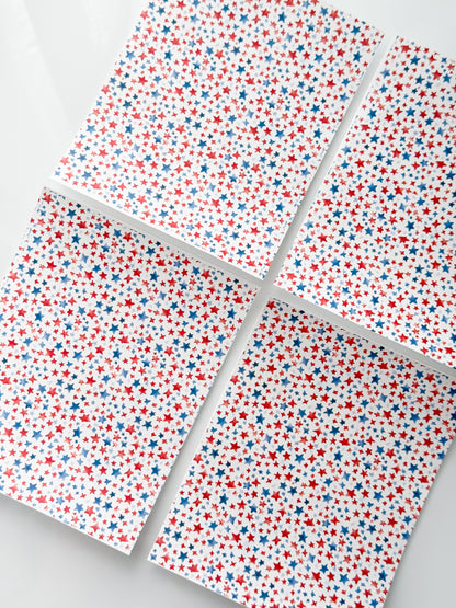 4th Of July 5 Transfer Sheet Single Or 4 Pack