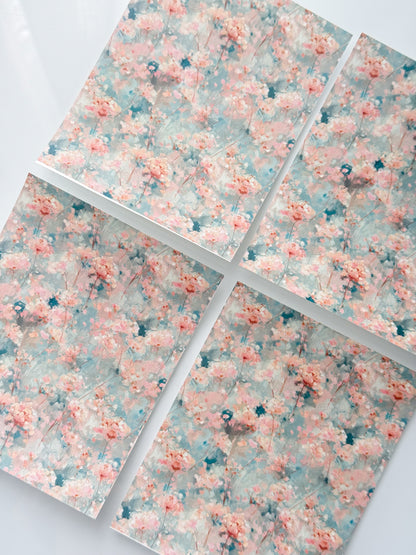 FLORALS 86 Transfer Sheet Single Or 4 Pack