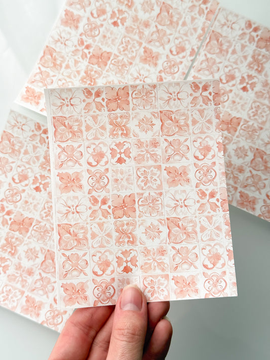 Design 5 (Large Print) Transfer Sheet Single Or 4 Pack