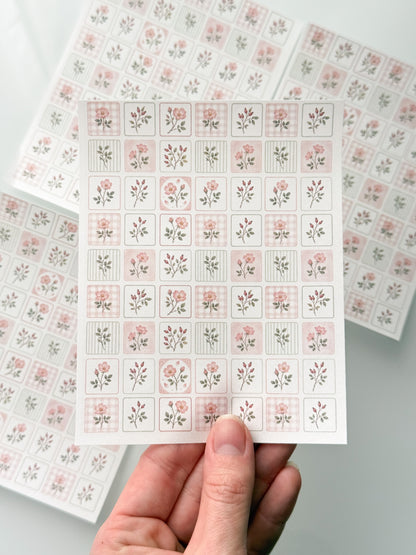 FLORALS 106 Transfer Sheet Single Or 4 Pack
