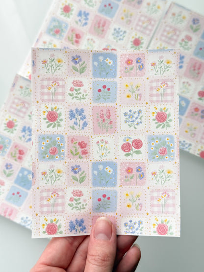 FLORALS 109 Transfer Sheet Single Or 4 Pack