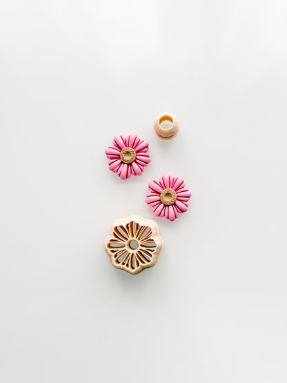 Mini Embossed Flower Clay Cutter Polymer