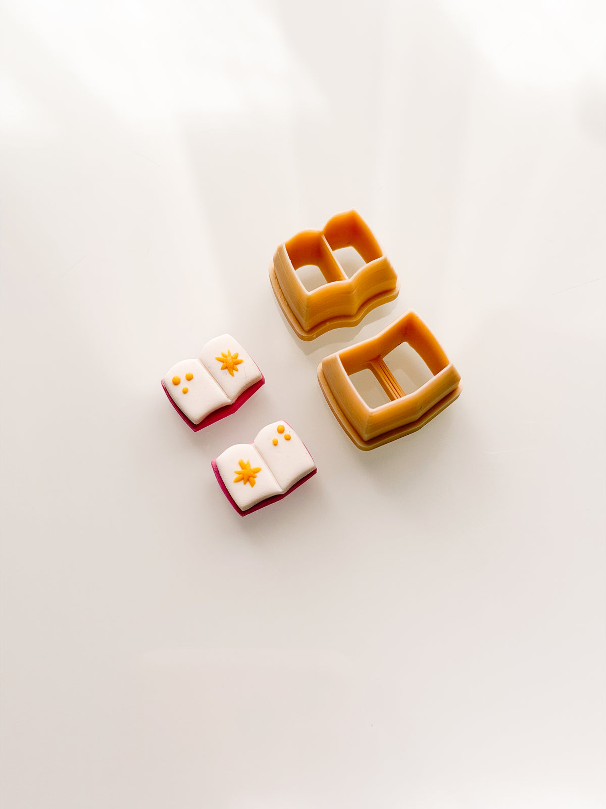 Open Book Studs Clay Cutter Set Polymer