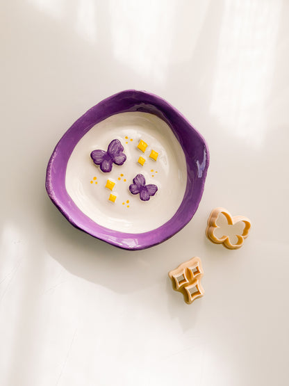 Decor Butterfly and Stars For Trinket Dishes Clay Cutter Set