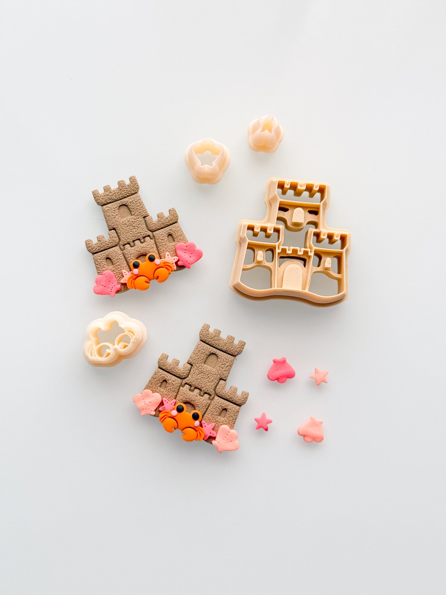 Sandcastle + Micros Shells Starfish Crab Clay Cutter
