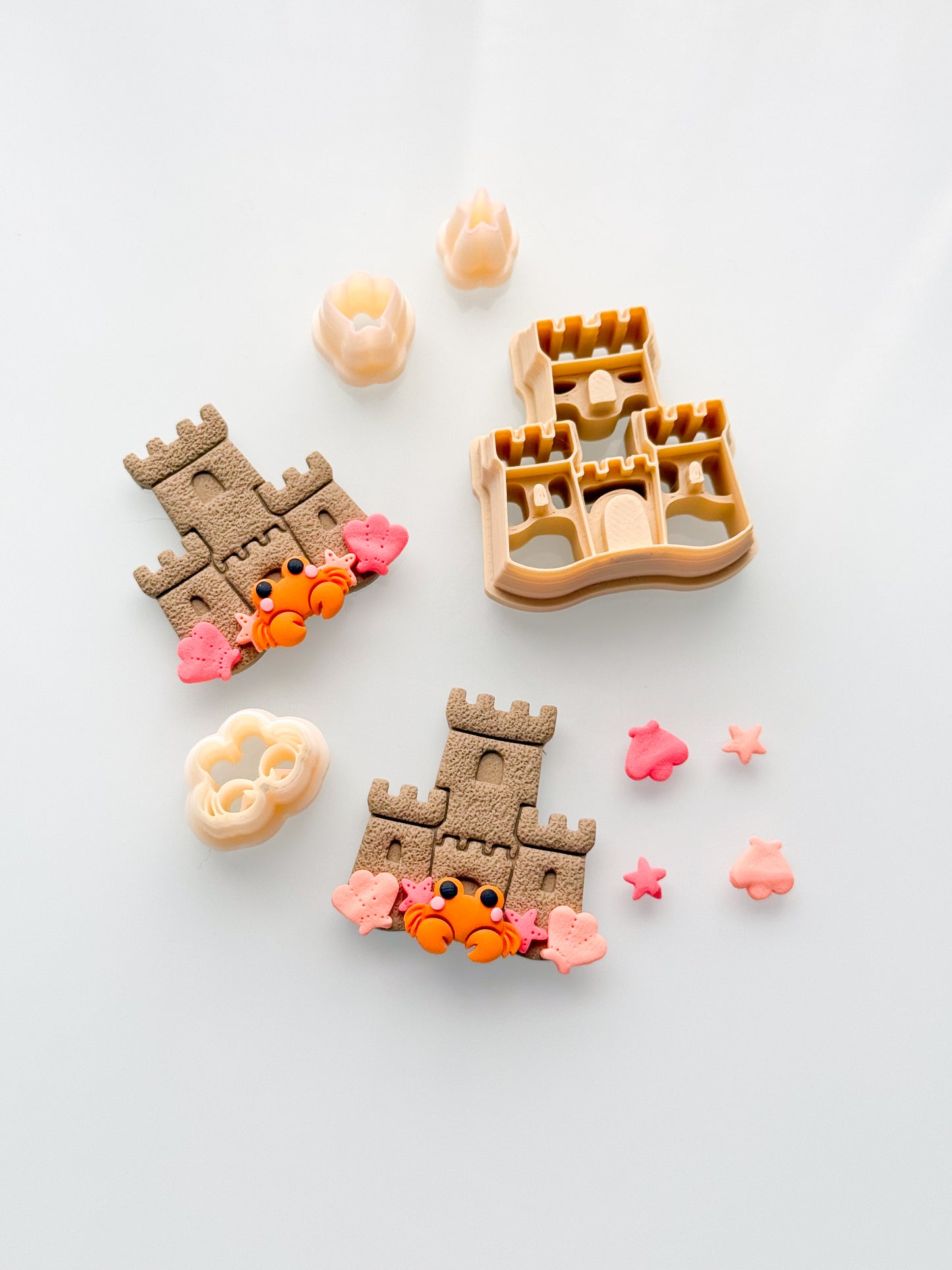 Sandcastle + Micros Shells Starfish Crab Clay Cutter