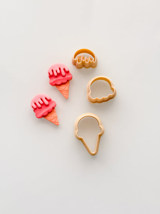 Ice Cream Cone II Clay Cutter