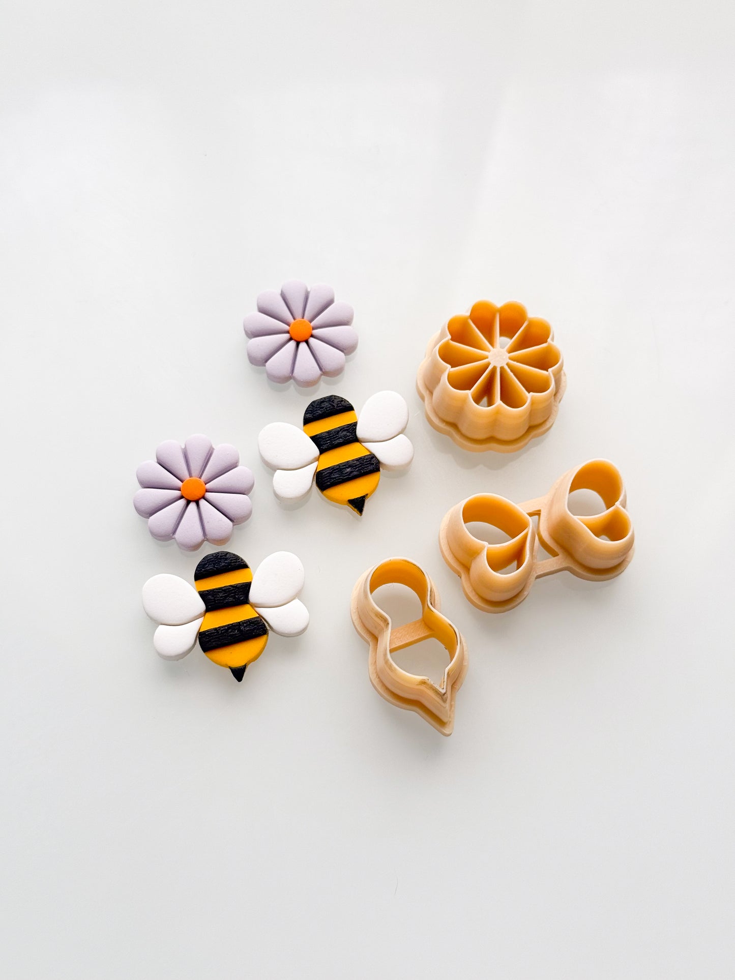 Bee + Flower Clay Cutter