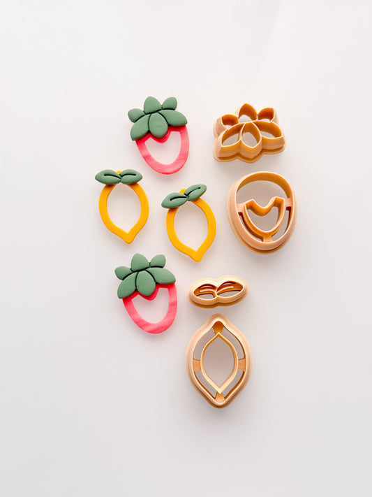 Windowed Fruits Clay Cutters