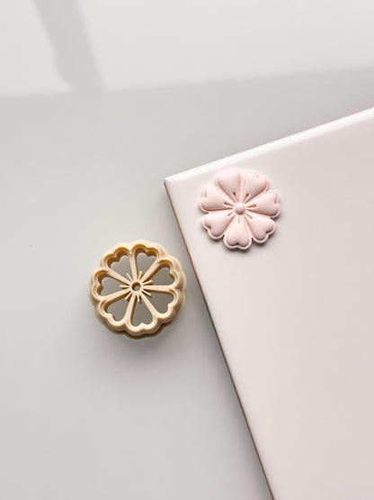 Imprinted Flower Clay Cutter