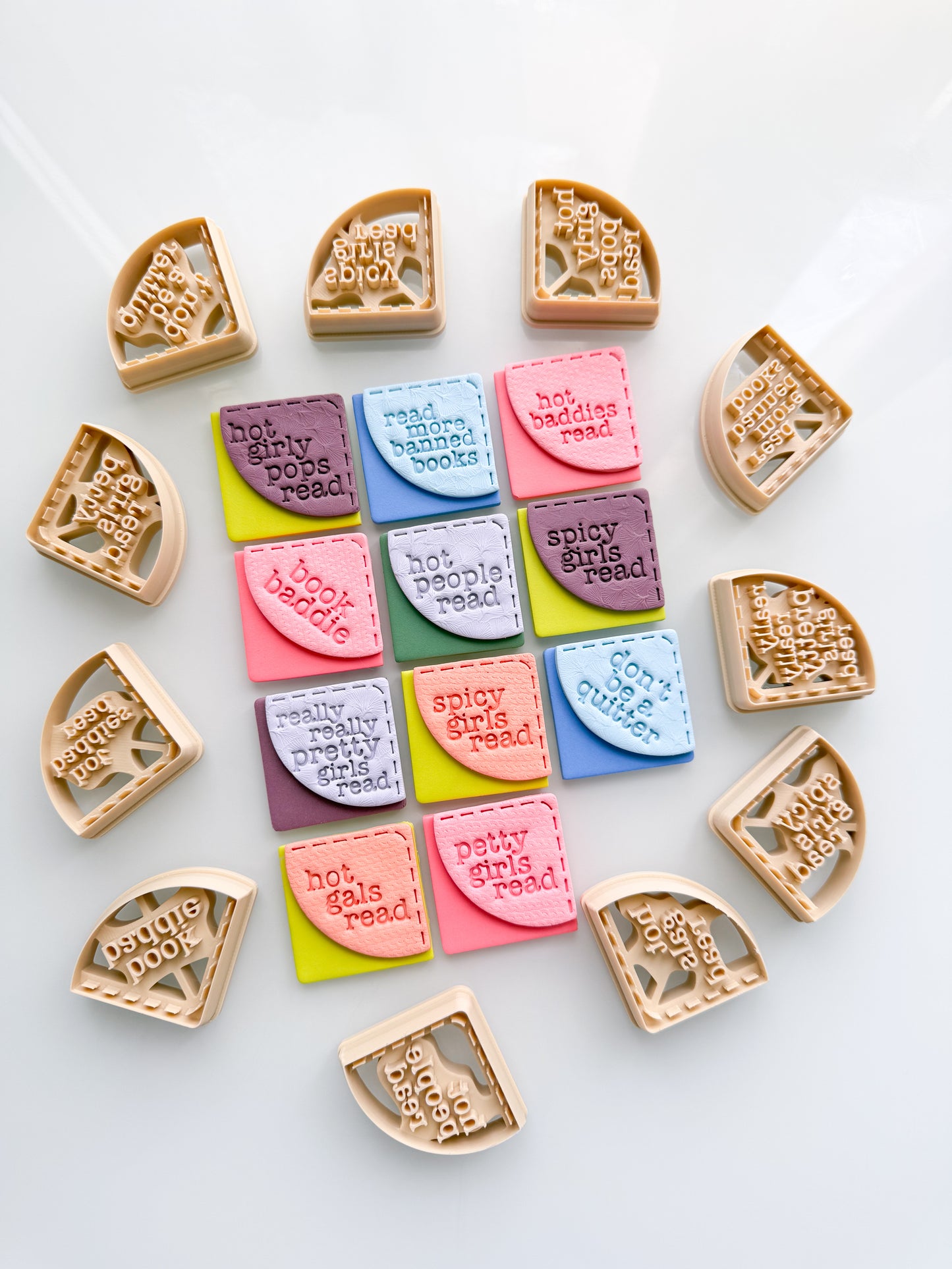 Corner Bookmark Sayings Clay Cutters