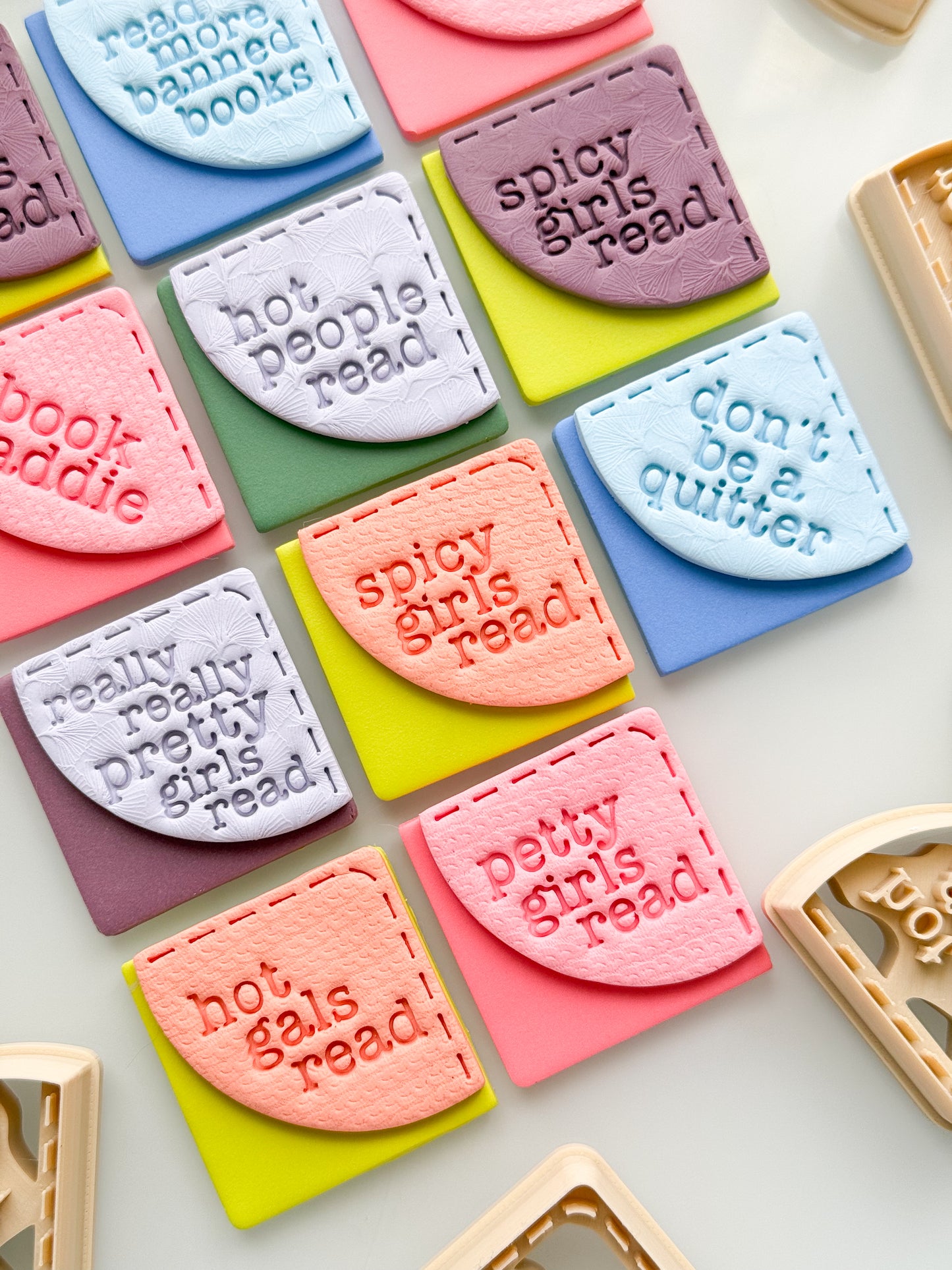 Corner Bookmark Sayings Clay Cutters