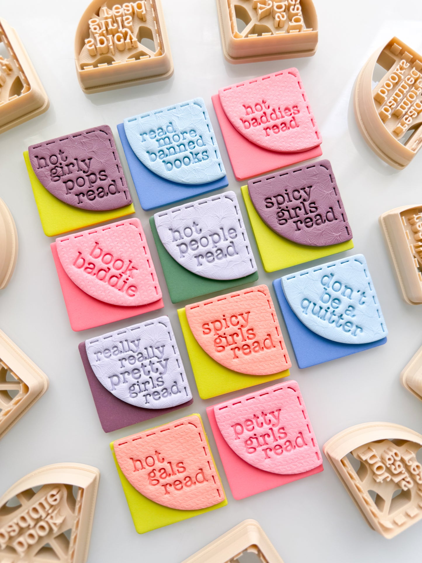 Corner Bookmark Sayings Clay Cutters