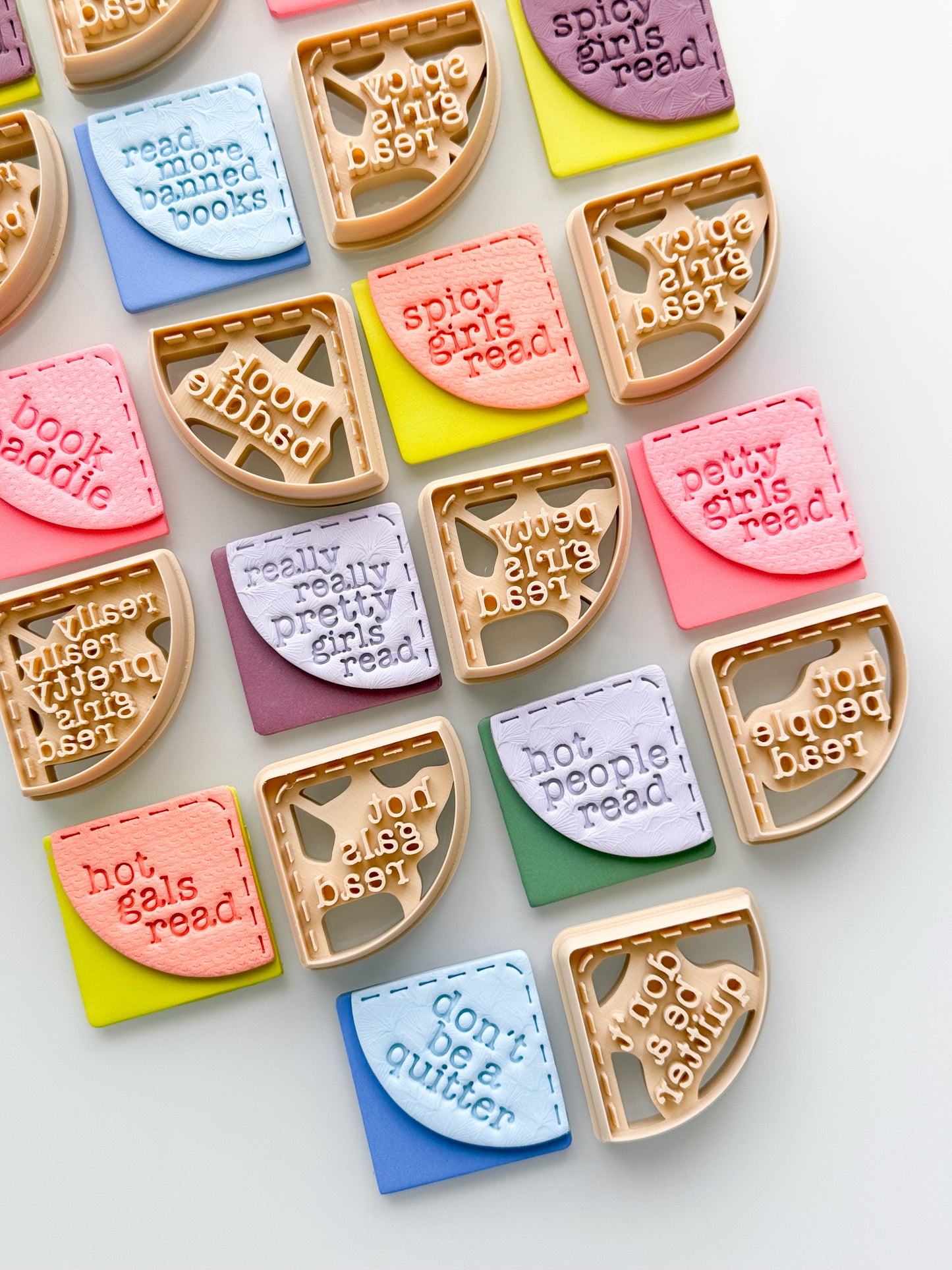 Corner Bookmark Sayings Clay Cutters