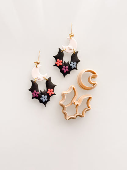 Bat + Moon Clay Cutter