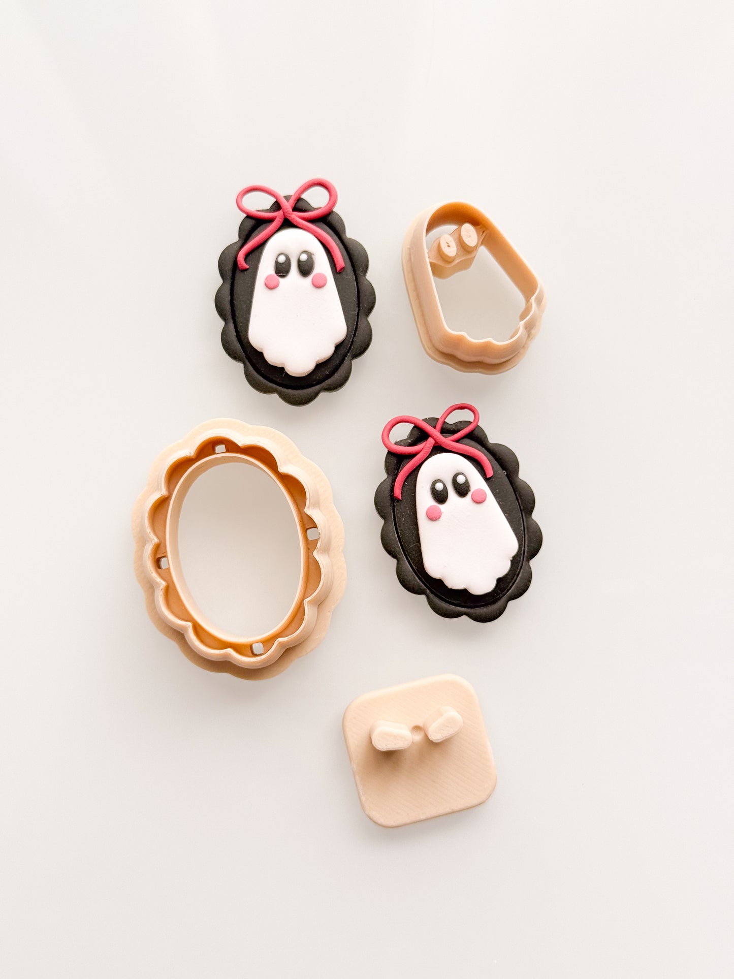 Framed Ghost + Bow Shaper Clay Cutter