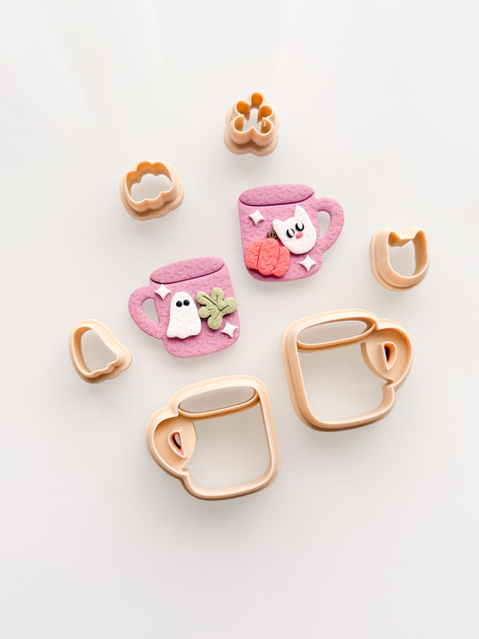Fall Coffee Mugs Clay Cutter