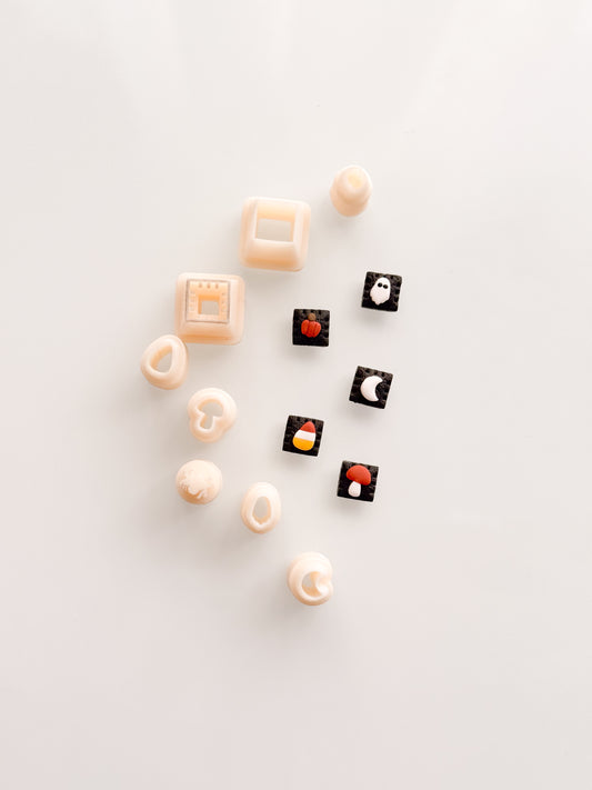 Tiny Fall Quilt Blocks Resin Printed Clay Cutter Set