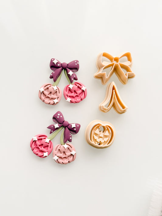 Jack O'Lantern Cherries Clay Cutter Set