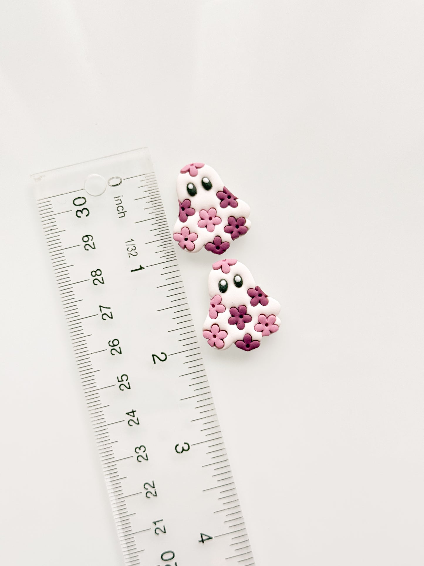 Floral Ghost Resin Printed Clay Cutter