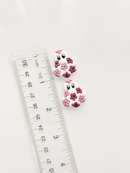 Floral Ghost Resin Printed Clay Cutter