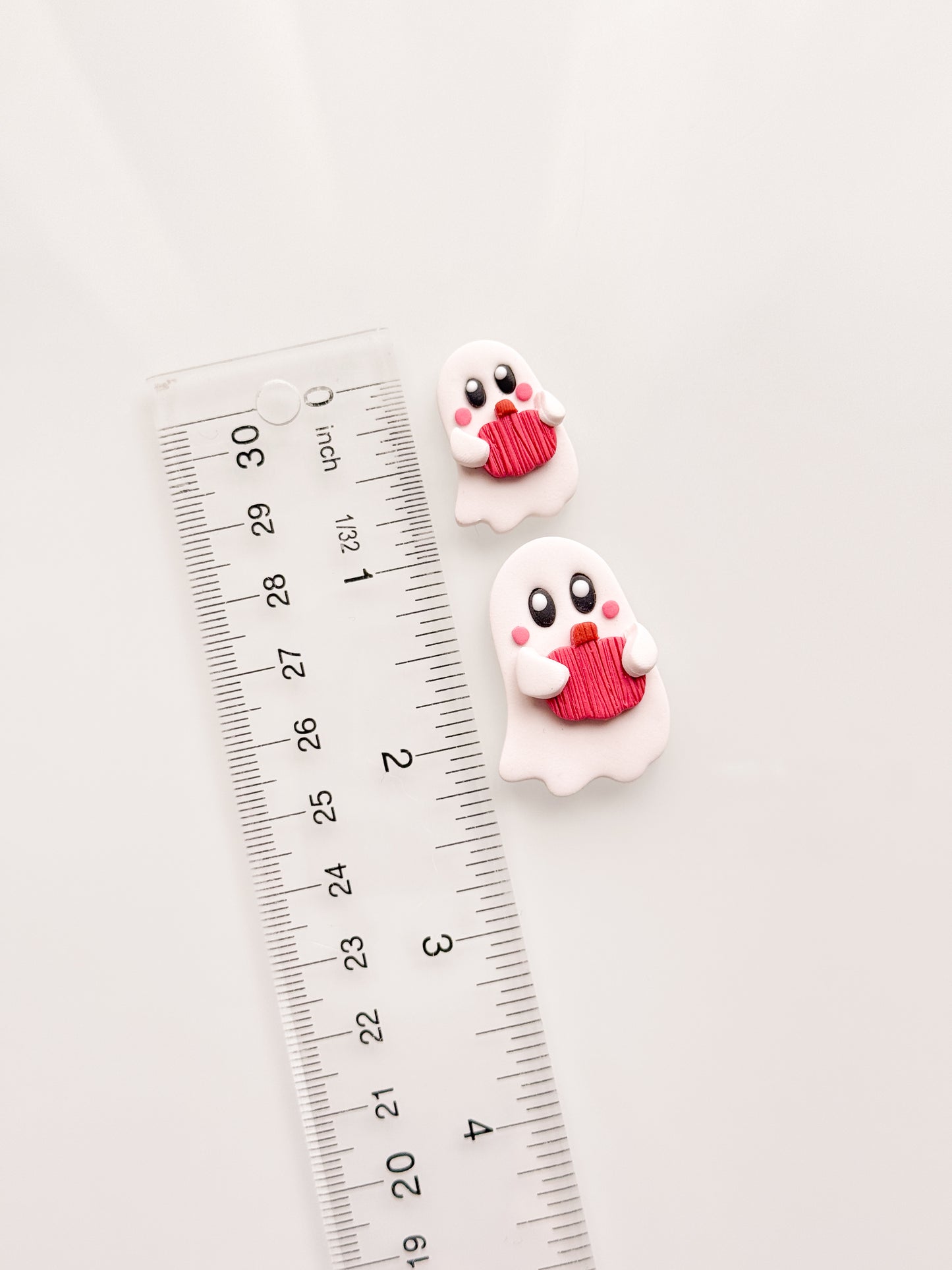 Ghosts Holding A Pumpkin Clay Cutter Set