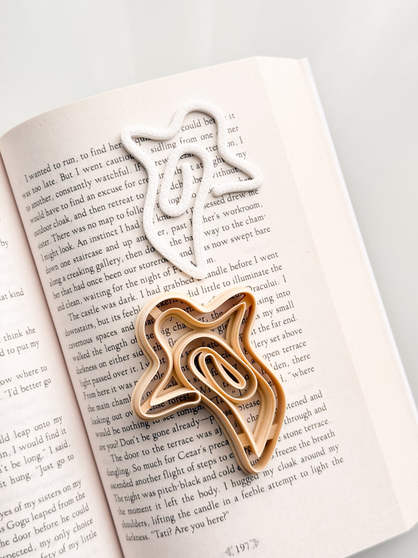 Ghost Paperclip Bookmark Clay Cutter