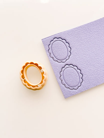 Perfect Oval Scallop Clay Cutter