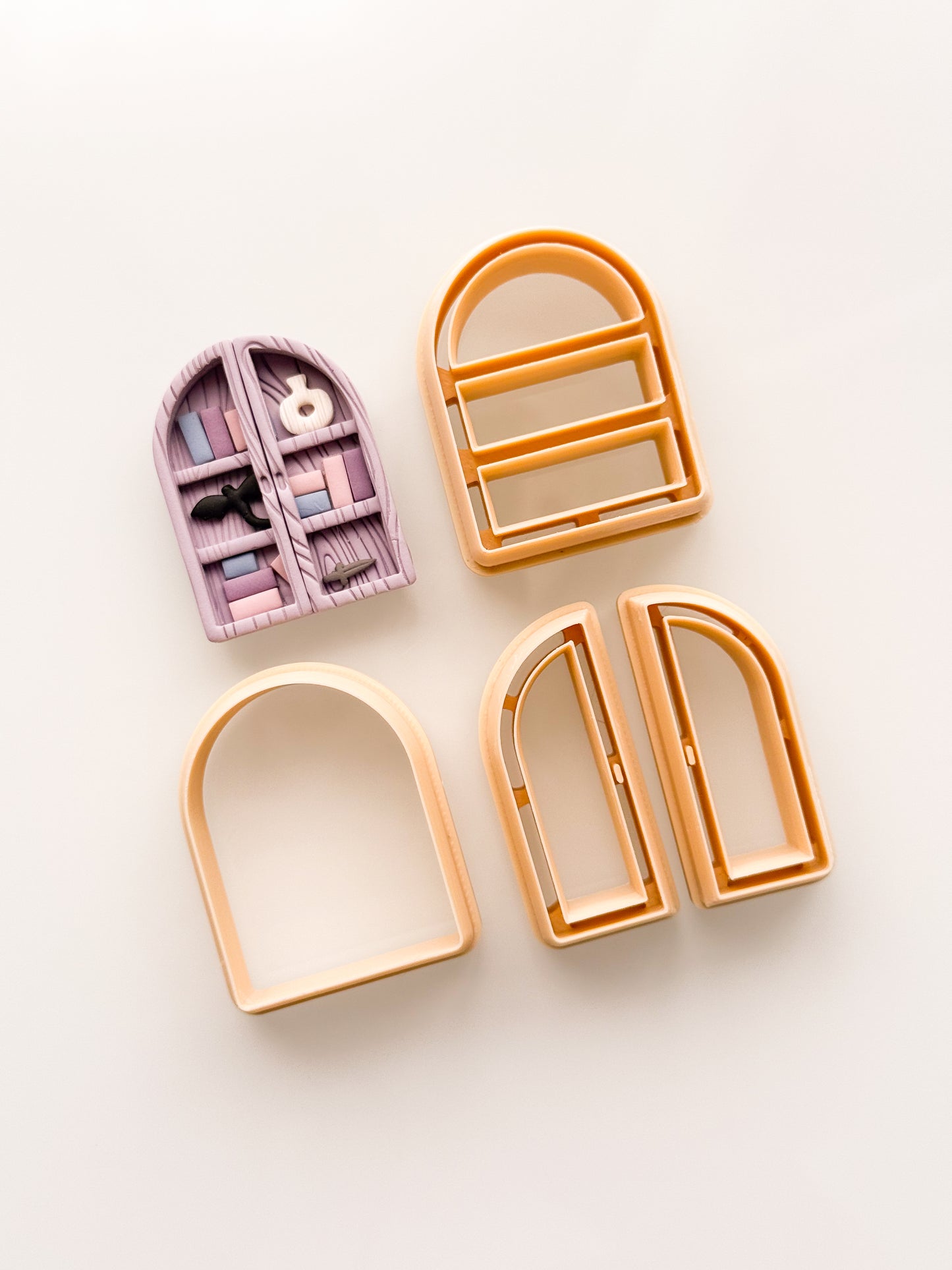 Bookshelf With Doors Clay Cutter Set