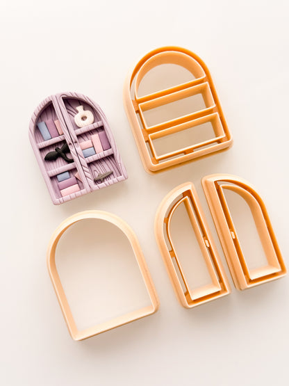Bookshelf With Doors Clay Cutter Set
