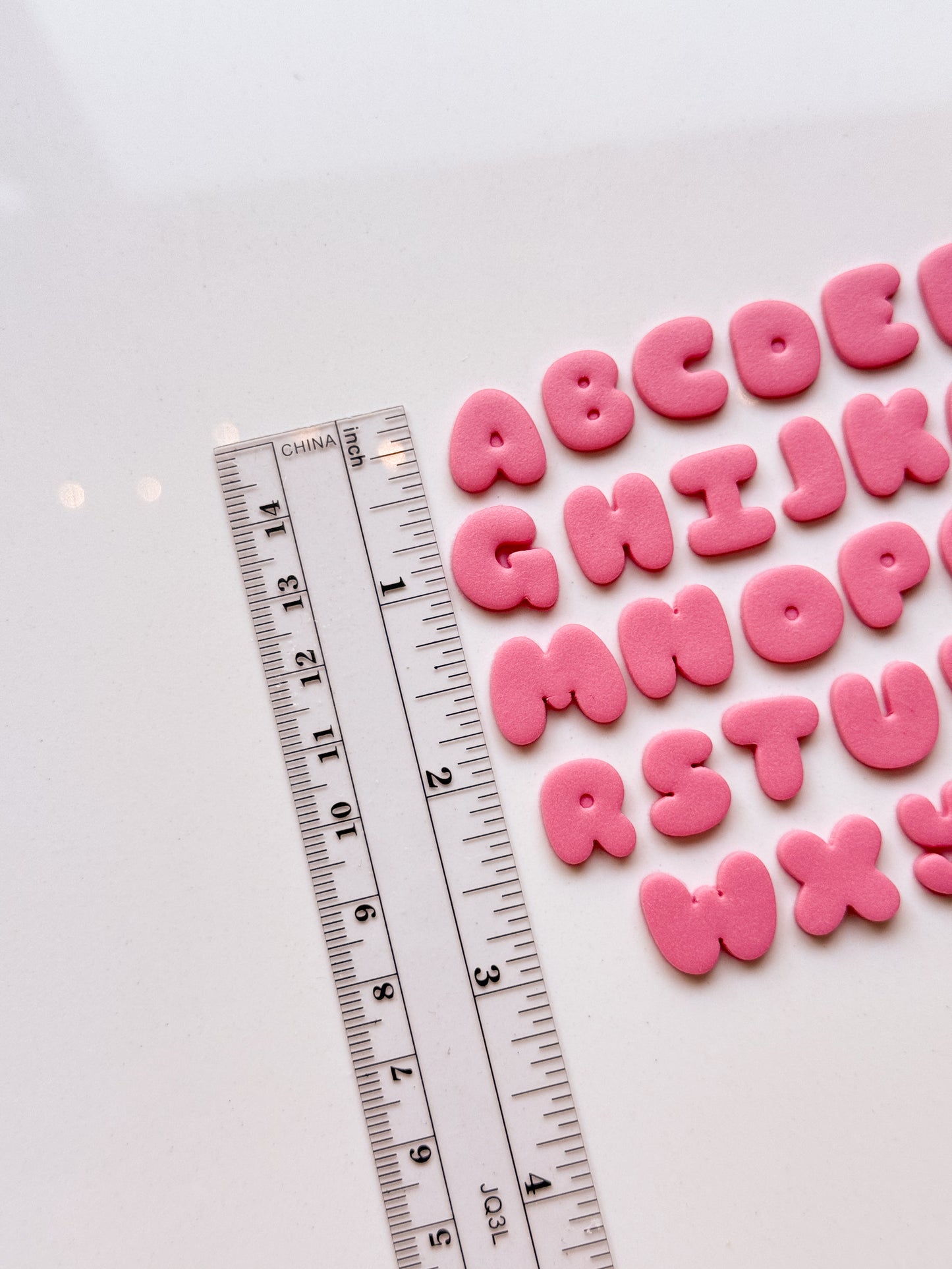 Bubble Letter Clay Cutters A - Z