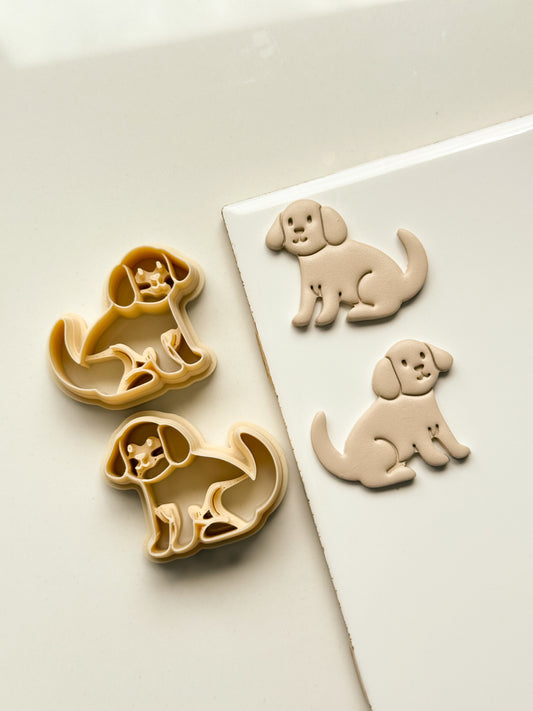 Good Boy Mirrored Clay Cutter Set - Dog Doggo Puppy