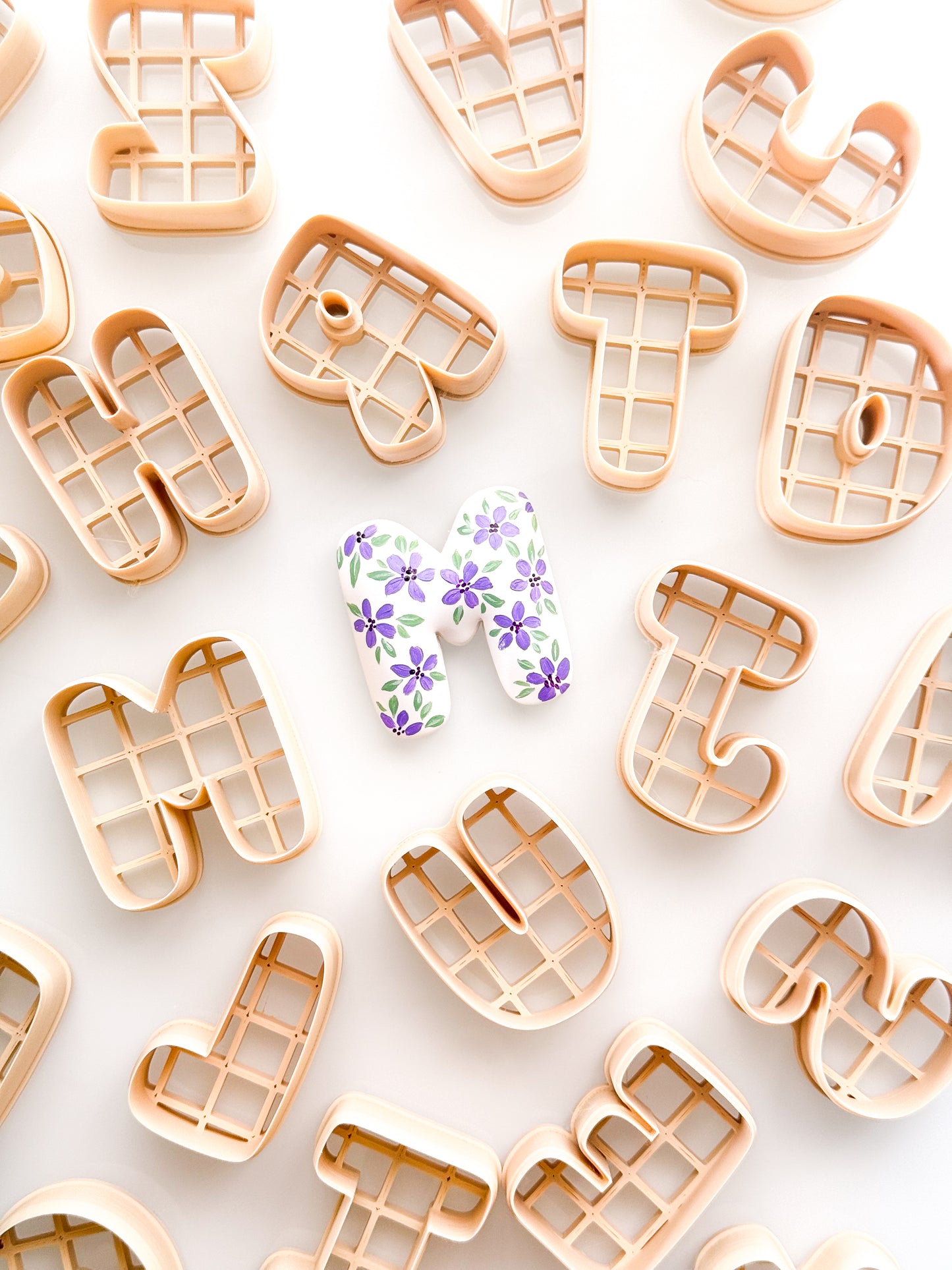 Giant Bubble Letters For Polymer Clay Clay Cutters