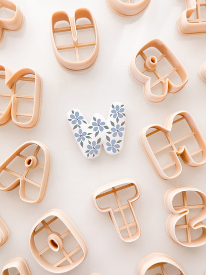 Small Bubble Letters For Polymer Clay Clay Cutters