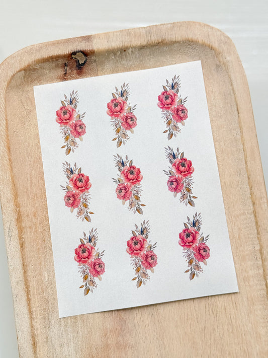 Watercolor Floral Singles 3 *Hand Drawn LC Exclusive*