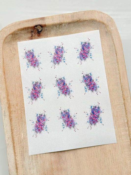 Watercolor Floral Singles 4 *Hand Drawn LC Exclusive*