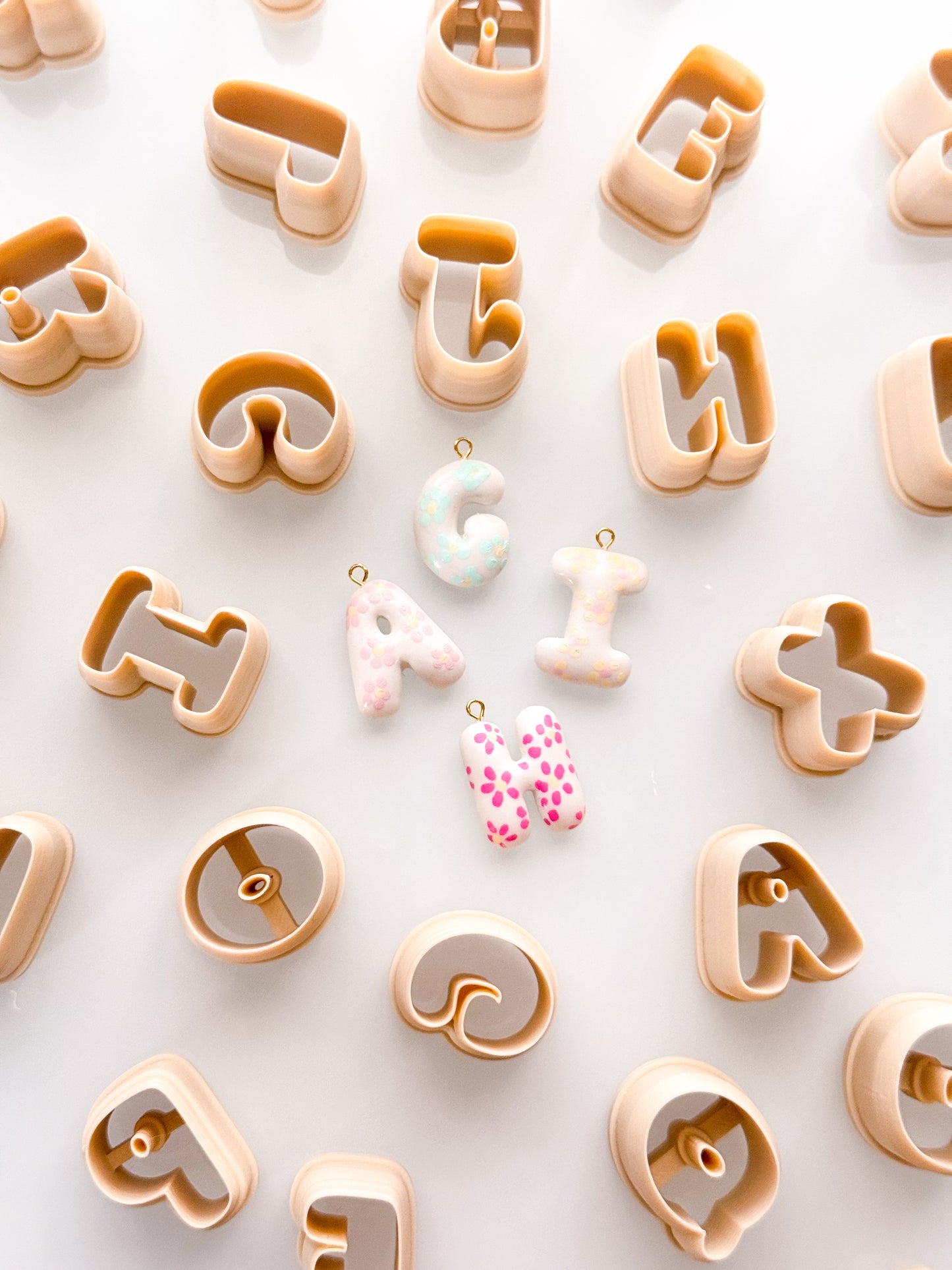 X-Small Bubble Letters For Polymer Clay Clay Cutters
