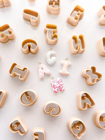 X-Small Bubble Letters For Polymer Clay Clay Cutters