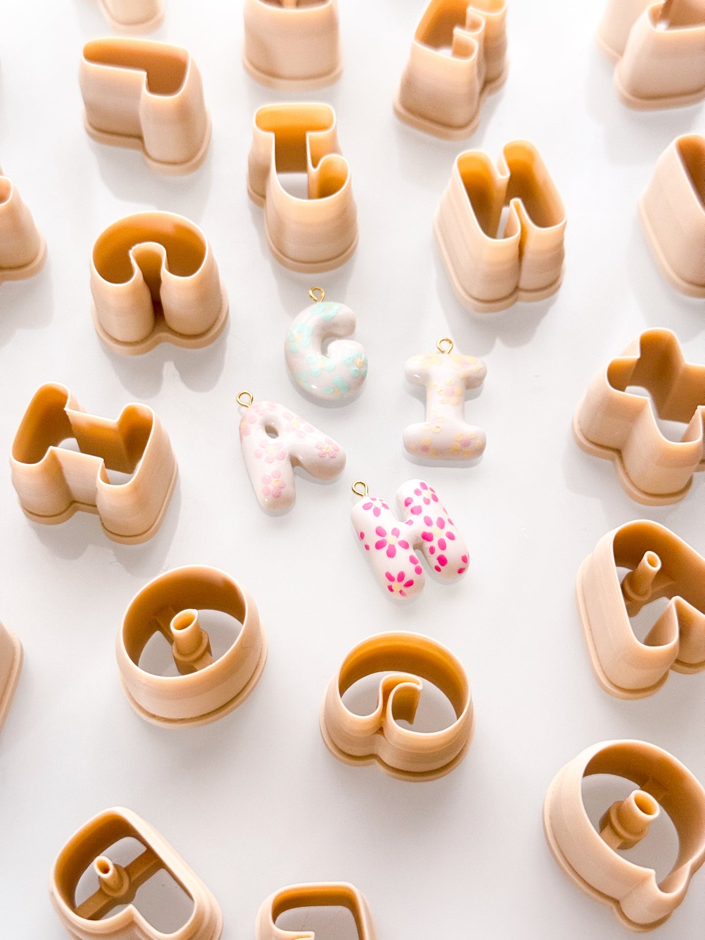 X-Small Bubble Letters For Polymer Clay Clay Cutters