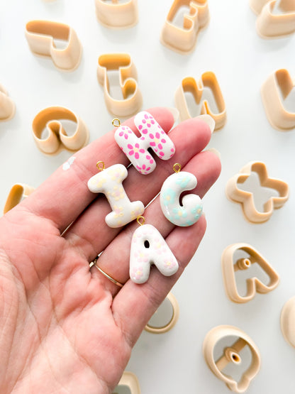 X-Small Bubble Letters For Polymer Clay Clay Cutters