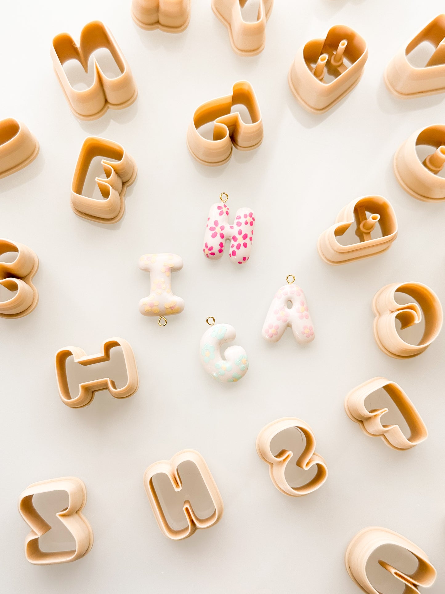 X-Small Bubble Letters For Polymer Clay Clay Cutters