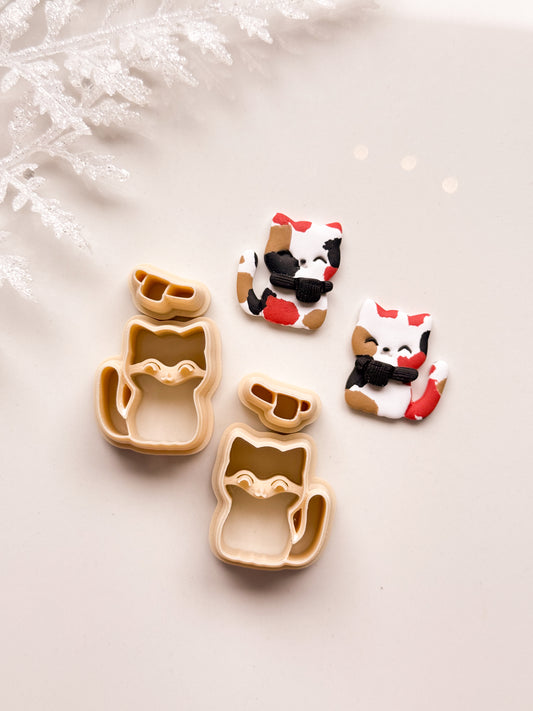 Winter Cats Clay Cutter Set