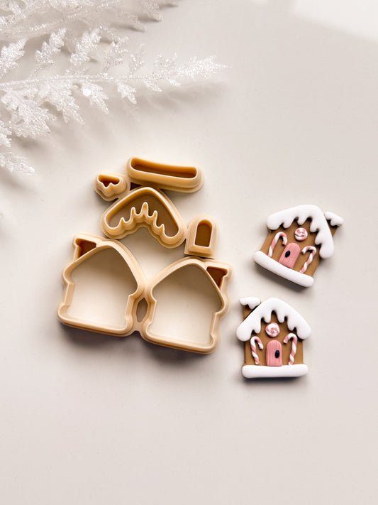 Gingerbread House Builder Clay Cutter Set